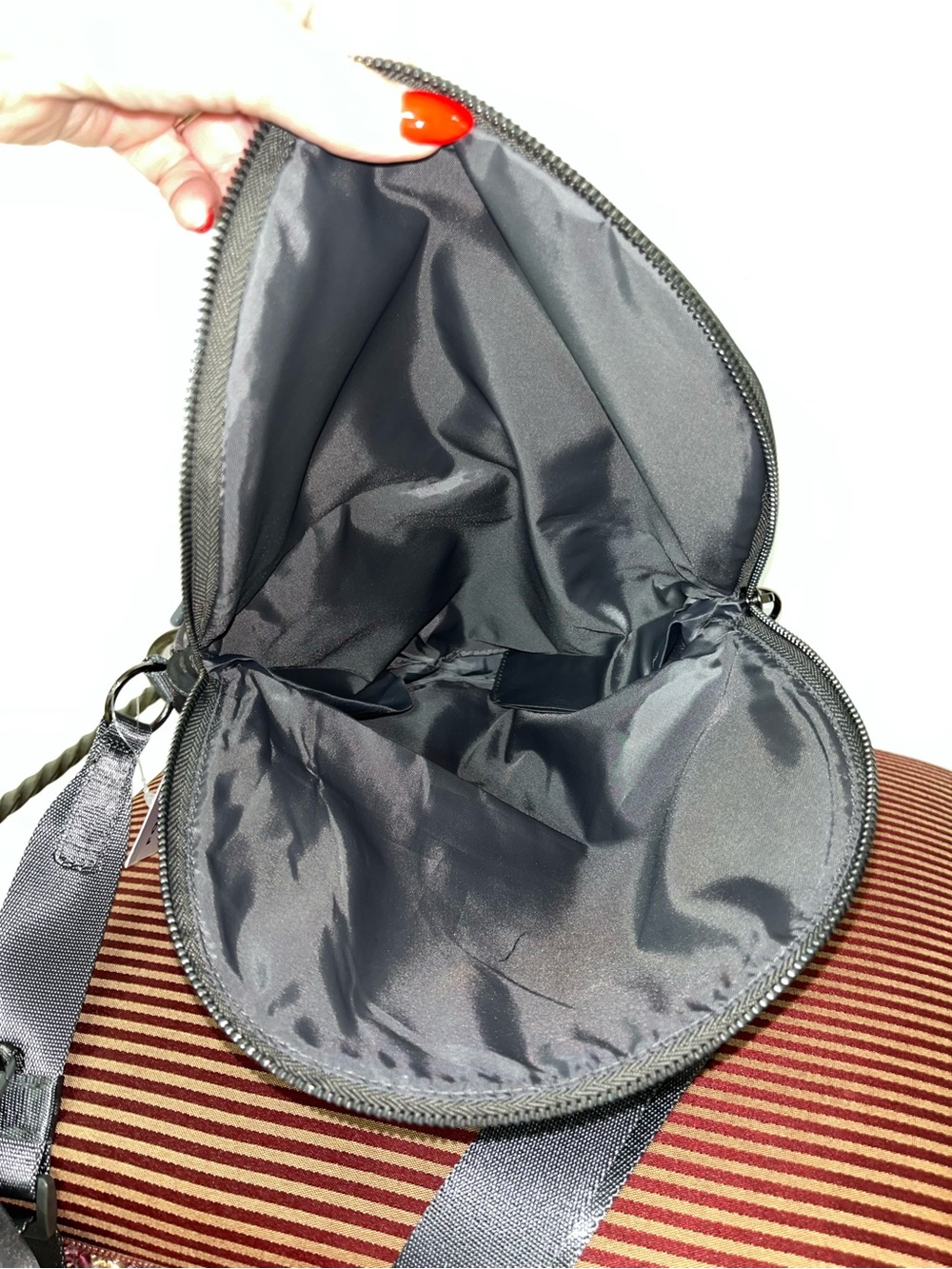 Iris & Rainbow Dark Grey Pockets Full of Hope Crossbody Bag with Coin Wallet - Picture 5 of 10